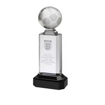 AC95 Engraved Crystal Football Award
